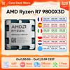 AMD Processore AMD Ryzen 7 9800X3D, 8 Core 16 Thread, 104MB di Cache per Giochi, Frequenza di Accelerazione 5.2GHz, CPU V-Cache per Gaming