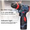 HGTUGO Trapano Avvitatore a Percussione Mini Brushless Multifunzione con Bloccaggio Rapido per Foratura e Ristrutturazione, Trapano Elettrico Portatile