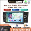 podofo Autoradio Podofo 7'' Wireless CarPlay per FIAT Punto 2005-2009/Linea 2007-2011, stereo Android con GPS, FM/RDS, Bluetooth ed equalizzatore.