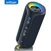 ortizan Altoparlanti Bluetooth Ortizan 40W TWS, Speaker Portatile con Suono Stereo e Bassi, Bluetooth 5.3 Wireless USB Type C per Esterni, 6600mAh