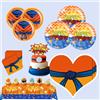 Bandai Decorazioni per Festa di Compleanno a Tema Anime Dragon Ball, Tovaglia, Bicchieri, Piatti, Palloncini con Figura di Goku, Stoviglie Usa e Getta, Accessori per Bambini