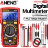 ANENG Multimetro Digitale ANENG SZ303 True RMS 1999 Contazioni, Voltmetro Amperometro con Selezione Automatica della Scala, Tester di Resistenza e Capacità, Rilevatore di Tensione NCV e Fili Sotto Tensione