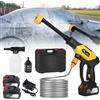 HGTUGO Idropulitrice Senza Fili 6-in-1, Pistola ad Alta Pressione Elettrica per Lavaggio Auto, Macchina per Pulizia e Irrigazione di Pavimenti e Giardini