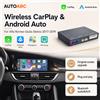 AUTOABC Interfaccia Wireless CarPlay Android Auto per Alfa Romeo Giulia Stelvio 2017-2019, MirrorLink AirPlay Bluetooth AUX Plug & Play Aggiornamento Schermo Originale