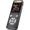 Famue Registratore Vocale Digitale Professionale Famue L17 128G, Audio PCM 9120kbps, Riduzione del Rumore HD per Avvocati, Interviste e Uso Professionale 2025