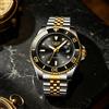 LIGE Orologio al Quarzo LIGE per Uomo, Impermeabile Verde, in Acciaio Inossidabile, Lussuoso con Quadrante Luminoso, Reloj Hombre