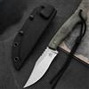 HUANGFU Coltello da esterno portatile di alta qualità, ideale per campeggio, escursioni e situazioni di emergenza in ambienti selvaggi - coltello multiuso.
