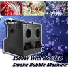 Macchina per Bolle di Fumo RGB 1500W 2 Fori, 3000W 4 Fori, Luce LED a Colori Completi, Controllo Remoto DMX per Palcoscenico, Matrimoni, Bar ed Eventi di Grande Portata