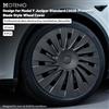 MOTENIO 4 Copricerchi per Tesla Model Y Juniper Standard 2026-presente, 18 Pollici, Stile Blade, Copriruota di Ricambio, Coprimozzo Completo, Accessori Auto