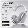 NONE Cuffie Bluetooth ANC Wireless Over-Ear con Cancellazione del Rumore 43dB, Audio HiFi Stereo, 50 Ore di Autonomia, Bluetooth 5.4, Cavo AUX