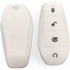 Car Passion Cover Guscio Chiave Compatibile Con BYD Seal U - Sealion - Dolphin - Atto 2 3 - Silicone Gomma 4 Tasti Portachiavi Custodia Morbido Protezione Telecomando Auto (BIANCO)