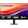 LG 27U411A Monitor 27 Full HD IPS, HDR 10, 120Hz, 1ms MBR, HDMI, D-Sub (VGA), Uscita cuffie, 1920x1080, sRGB 99%, Schermo Antiriflesso, Flicker Safe, Reader Mode, Nero