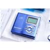 SHARP MD-DR7-A Lettore Registratore MiniDisc 1 Bit Portatile MD Blu Con...