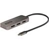 StarTech.com Adattatore USB-C a DisplayPort a 3 Porte - Hub MST per 3 Monitor DP 1.4, Convertitore per Notebook da USB Type-C a DP 4K, HDR, Cavo da 30cm, Solo Win
