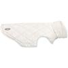 Record - Cappottino Impermeabile Gabrielle per Cani, Elegante con Interno in Felpa e Finish Lucido, Chiusura a Strappo, Foro Guinzaglio. Protegge da Pioggia e Freddo, Massimo Comfort | Cipria, XXS