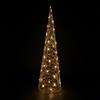 Mercury Home Albero luminoso a cono filo oro 150cm 300 Led Bianco Caldo Mercury Home