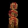 Mercury Home Set 3 Pacchi regalo 3D Oro 360 Led Bianco caldo 3 pezzi Mercury Home