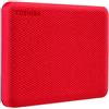 Toshiba External Hard Drive Canvio Advance (2.5'' 2TB, USB3.2 Gen 1, Red)