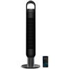 Cecotec Ventilatore a torre connesso ionico EnergySilence 9190 SkyLine. 60W, altezza 40, 3 velocità, oscillazione automatica, timer fino a 12 ore, controllo Wi-Fi e ionizzatore,altezza 40, nero