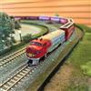 HYINUO Modello Ridotto Treno In Lega FP-7 Locomotiva Scala N 1:160 Metallo Fuso