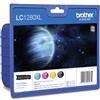 Brother ORIGINAL Brother Multipack nero / ciano / magenta / giallo LC-1280XL LC1280XLVALBPDR ~6000 Seiten 4 cartucce d'inchiostro LC-128