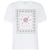 Weekend Max Mara T-shirt bianca in cotone con stampa