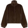 Weekend Max Mara giacca corta dalla texture soffice marrone