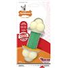 Nylabone Osso masticabile Doppia Azione Extreme Double Action Chew Bone | Giocattolo masticabile per l'igiene Dentale dei Cani | Gusto Bacon | Small | per Cani Fino a 11 kg
