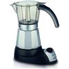 De'Longhi EMKM6.B Alicia, Caffettiera Elettrica Moka, per 6 tazze, Nero/Argento