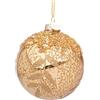 Bizzotto Sfera di Natale Smooth Oro D 8 cm in Vetro - Decorazione per Albero