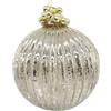 Bizzotto Sfera di Natale Reflections Champagne D 10 cm in Vetro - Decorazione per Albero