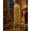 Bizzotto Lampadario Argento 1280 MicroLED Luce Calda IP20 - Decorazione Natalizia Luminosa