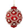 Bizzotto Sfera Crystal Rossa D80 | Pallina Natale L'Arcolaio