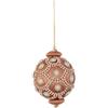 Bizzotto Pallina di Natale Sfera Crystal Tortora D 8 cm - Decorazione per Albero