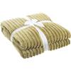Bizzotto Plaid Rachele Olive 150x200 cm Regalo Natalizio Coperta Morbida per Divano e Letto