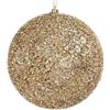 Bizzotto Sfera Angelica Champagne D 15 cm Pallina di Natale in Polistirolo