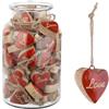 Bizzotto Pendaglio Lisbet Cuore Rosso Decorazione per Albero di Natale 1 pz