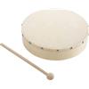Generico Tamburo a mano - Set di batteria da 10 pollici e 8 pollici, strumento musicale a percussione educativo, tamburo con cornice in faggio con bacchetta, tamburo a mano per percussioni per bambini, festa s
