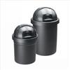 Rotho Set da 2 contenitori per rifiuti Rotho Roll Bob, ideali per la cucina: un contenitore da 10 litri e uno da 30 litri, entrambi con coperchio, colore nero