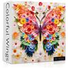 PPuzzling Puzzle a tema farfalle per adulti, 1000 pezzi, con immagini stimolanti e colorate di fiori
