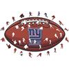 Iconic Puzzles Puzzle iconico, stemma dei New York Giants, puzzle in legno ecologicamente sostenibile al 100%