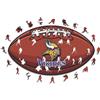 Iconic Puzzles Puzzle iconico, stemma dei Minnesota Vikings, puzzle in legno realizzato con materiali ecologicamente sostenibili al 100%