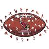Iconic Puzzles Puzzle iconico, stemma degli Arizona Cardinals, puzzle in legno realizzato con materiali ecologicamente sostenibili al 100%