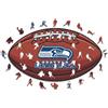 Iconic Puzzles Puzzle iconico, stemma dei Seattle Seahawks, puzzle in legno realizzato con materiali ecologicamente sostenibili al 100%