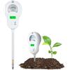 Wigearss Misuratore del terreno 6 in 1, tester digitale per pH del suolo, umidità, fertilità del suolo, temperatura, luce solare e umidità ambientale