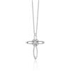 Miluna Collana Donna Miluna Croce Oro Bianco Diamanti CLD5486X