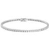 Gioielleria Lucchese Oro Bracciale Tennis Donna Oro Bianco Diamanti BZ4HP
