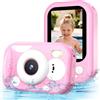 CHAKEYAKE Macchina Fotografica Bambini, IP67 10 m/33FT, 1080P Fotocamera Digitale con Schermo HD da 2,4", Scheda SD, Regalo per Ragazzi e Ragazze 3-12, Giocattolo per Snorkeling, Spiaggia e Piscina