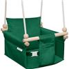 MAMOI Altalena per bambini con cintura di sicurezza, altezza regolabile 150-190 cm, altalena per casa, struttura stabile, seduta in velluto, montaggio facile, altalena da interno per bambini