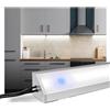 Teramo led Barra Led Sottopensile Su Misura Luce A Scelta Interruttore TOUCH Profilo ANGOLARE Made In Italy (110, LUCE CALDA)